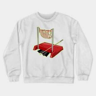 Sloth pole vaulting Crewneck Sweatshirt